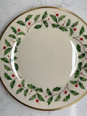 (3) Lenox Holiday (Dimension) Dinner Plates, 10.75” diameter